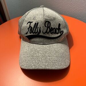 Folly Beach South Carolina grey baseball cap. Size 7